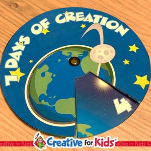 7 Days of Creation Story Wheel, Sunday School Craft, Noah's Ark Craft ...