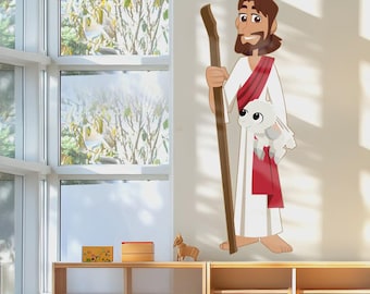 Jesus Vinyl Wall Decal Set: Sunday School, Nursery Decor