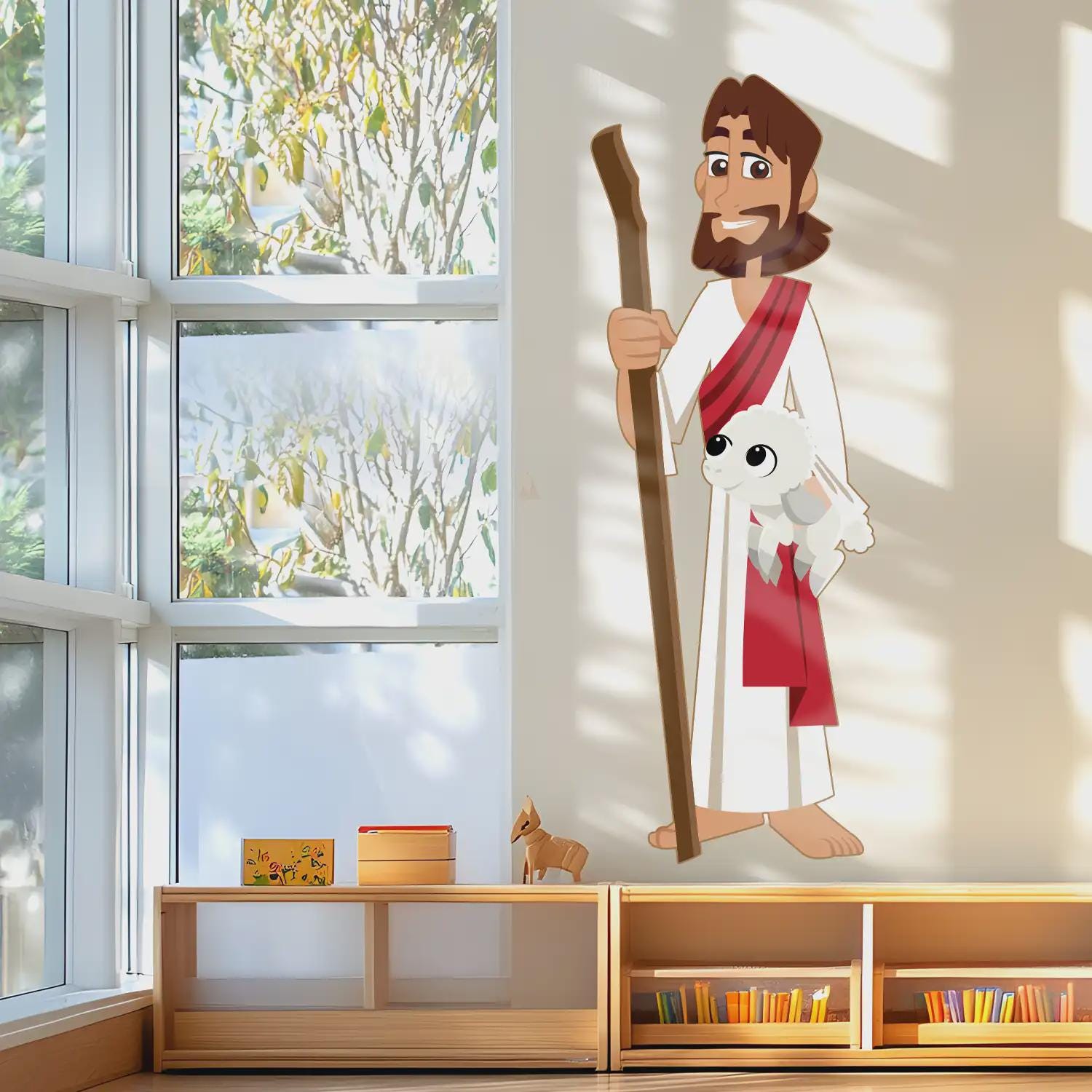 Jesus Vinyl Wall Decal Set: Sunday School, Nursery Decor - Etsy