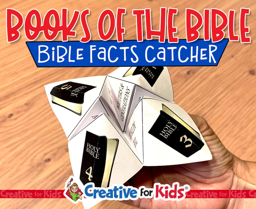 Bible Facts Catcher, Sunday School Craft, Bible Printable, Bible Lesson