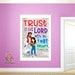Sunday School Decal, Trust in the Lord, Kids Scripture Decal, Kids ...