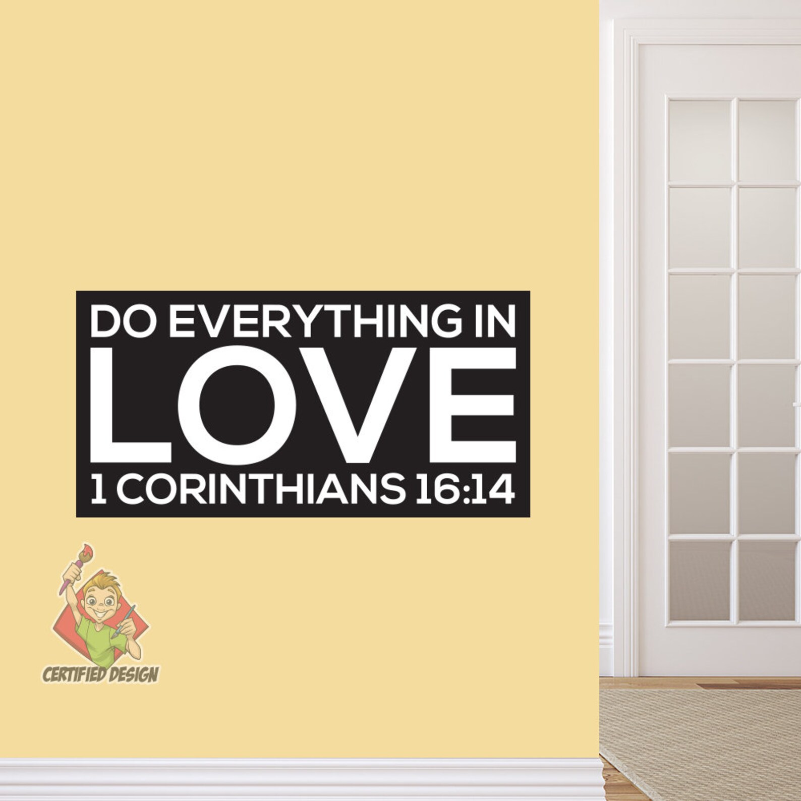 Sunday School Decal 1 Cor. 1614 Wall Scripture Decal Kids Etsy