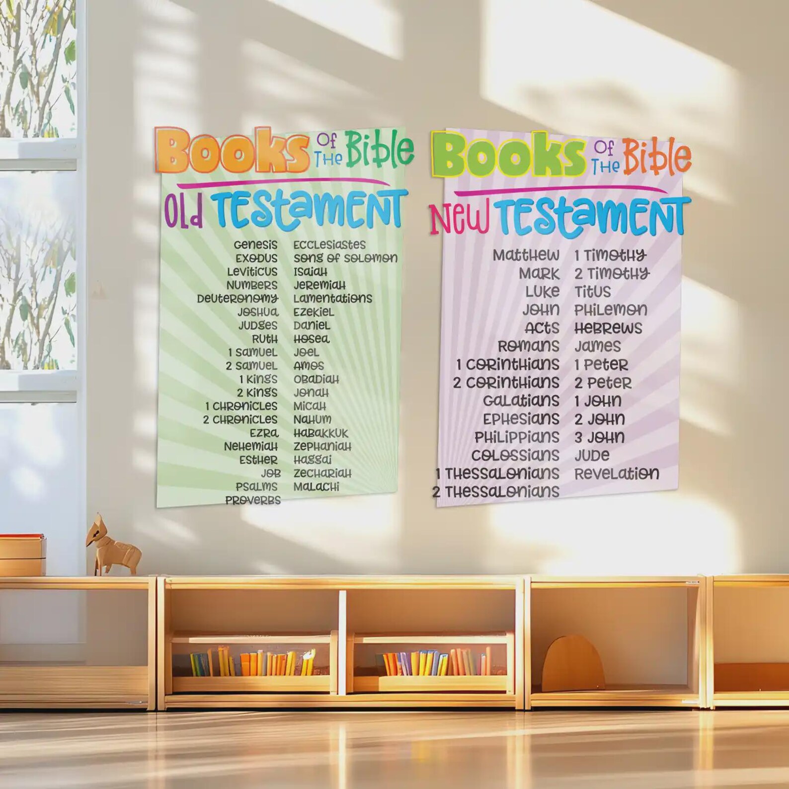 Books of the Bible Wall Decals for Sunday School & Kids Ministry - Etsy