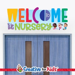 Sunday School Decal, Welcome To The Nursery, Sunday School Art, Kids Bible Decal, Sunday School Decor, Children's Church Decal, 9339