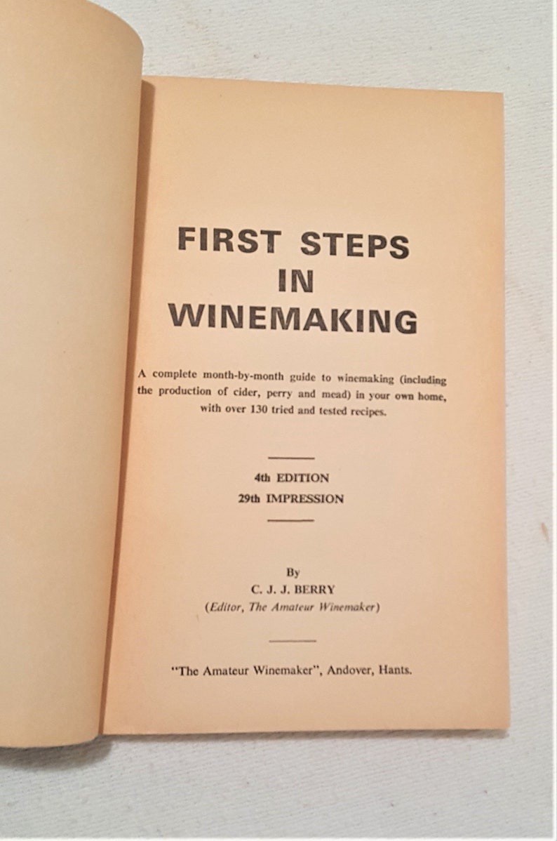 First Steps in Winemaking by C.J.J. Berry 3 image 3