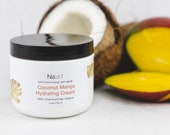 Coconut Mango Hydrating Cream, Certified Organic, Organic Mango Cream, Organic Coconut Cream, A Great Anti Aging Face and Body Moisturizer