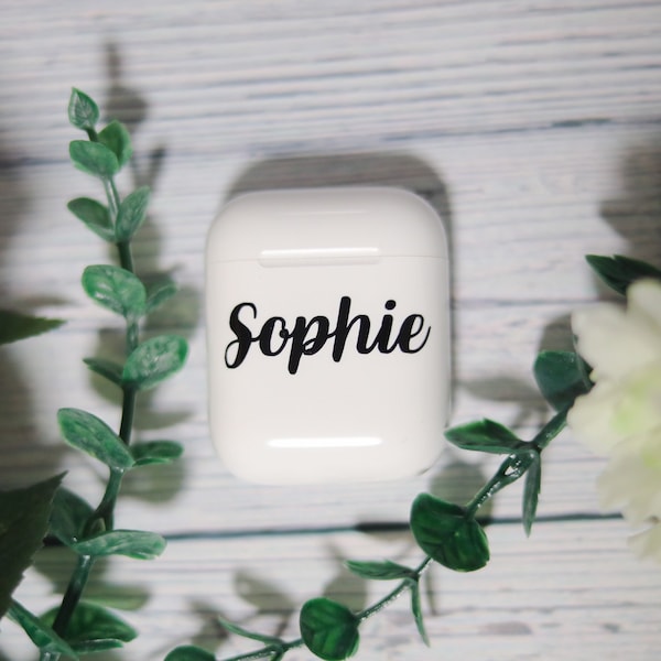 Name Decal Vinyl for Airpods Case