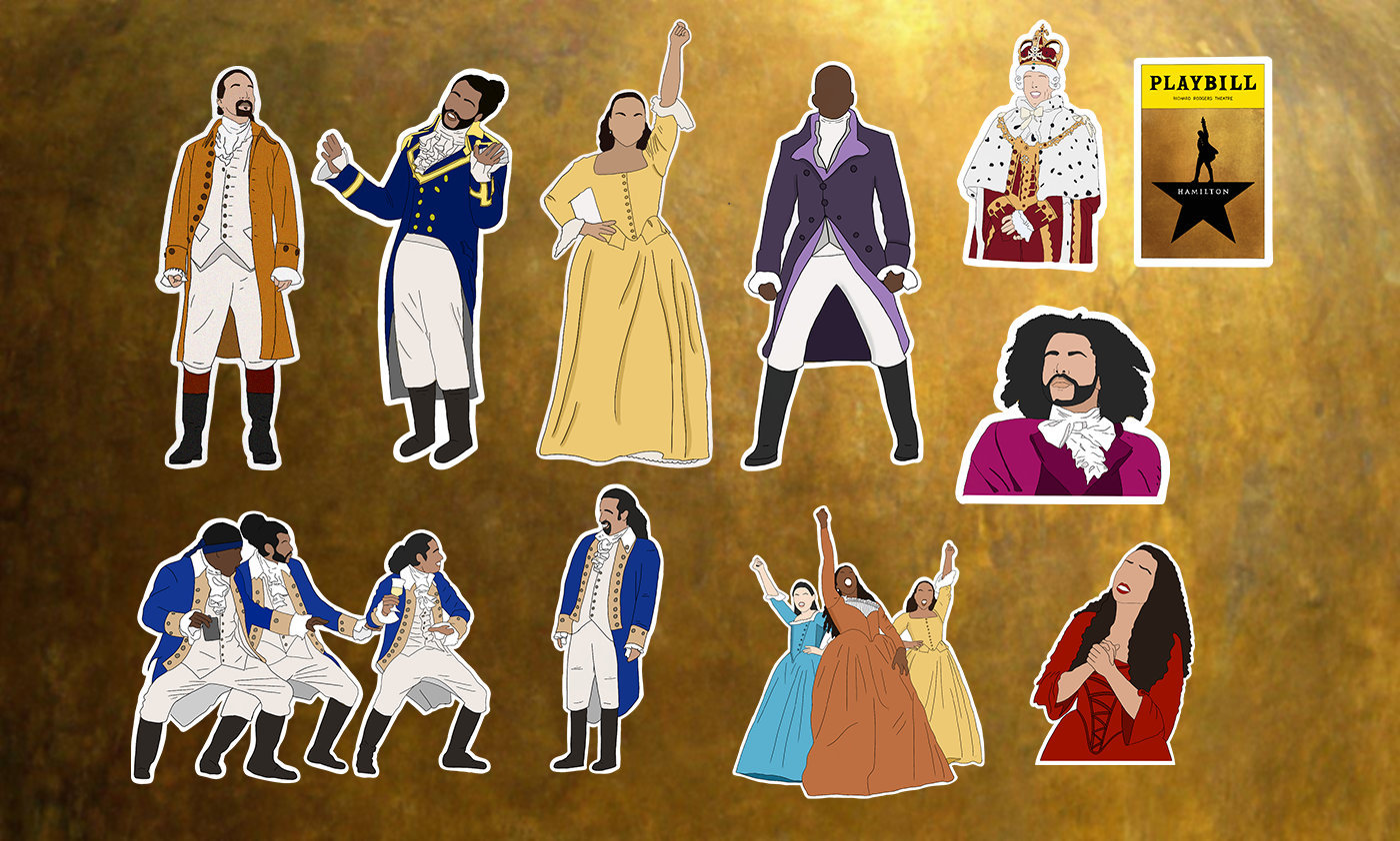 Hamilton Sticker 10pack Bundle Etsy