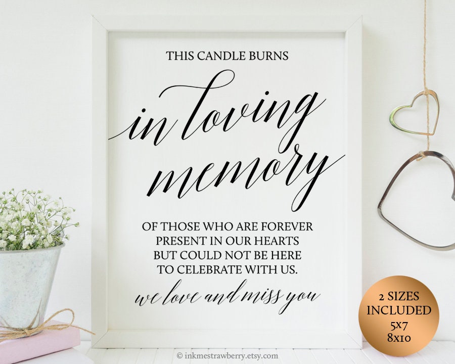 It is a picture of Revered This Candle Burns in Loving Memory Free Printable This is a photo of Revered This Candle Burns in Loving Memory Free Printable