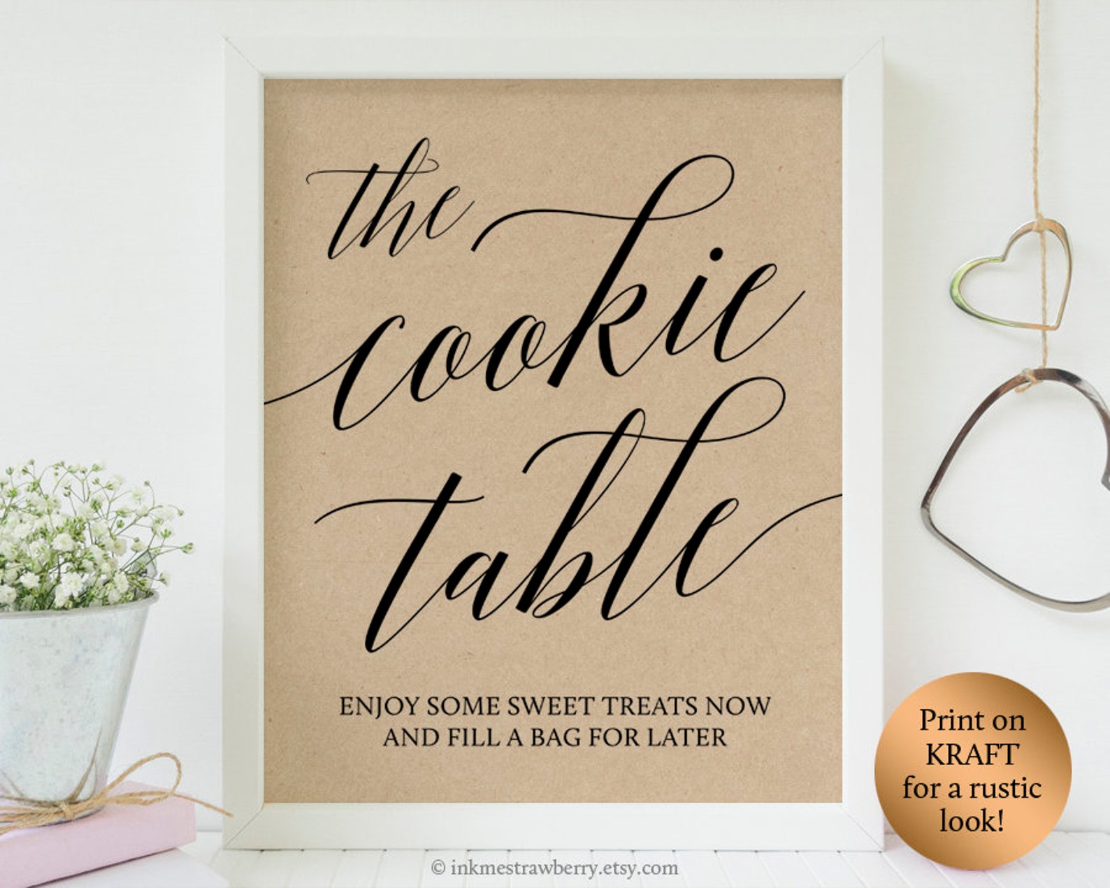 Wedding Cookie Table Sign Baby Shower Cookie Favors Birthday | Etsy