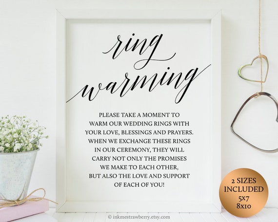 blessing and exchange of rings
