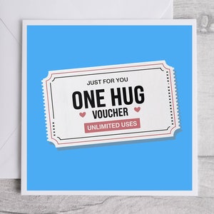 Buono One Hug, Buono Amore Carino, Buono Regalo Divertente, Buono Comfort & Supporto, Buono Abbraccio Illimitato, Buono Romantico Giocoso, Buono Solo Perché