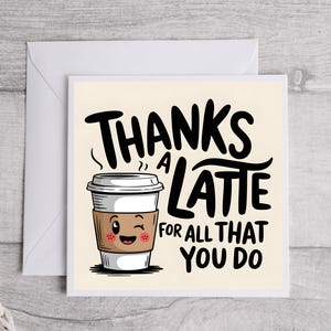 Carte de remerciement, carte de remerciement, carte de jeu de mots mignon, carte de gratitude, cadeau attentionné