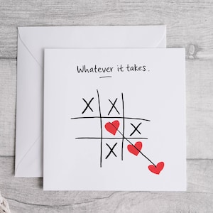 Cartão de amor Whatever It Takes, cartão romântico, cartão de amor fofo, presente atencioso, cartão de amor, cartão de aniversário