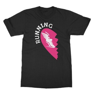Running Heart -  funny running gift for marathon runners and anyone who loves running! Classic Adult T-Shirt