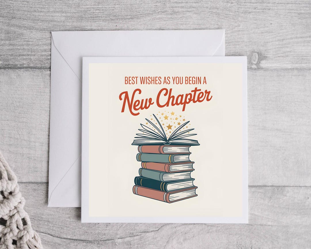 Best Wishes as You Begin a New Chapter Card, Funny New Home Greeting ...