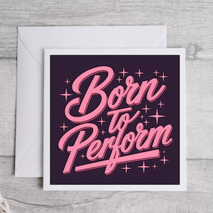 Born To Perform, tessera teatrale, attore, tessera teatrale, tessera del direttore di scena, regalo teatrale, tecnico teatrale, troupe tecnica e direttore di scena