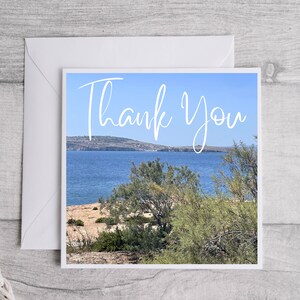 Biglietto di ringraziamento - Bellissimo mare di Malta, Biglietto di gratitudine, Regalo di apprezzamento, Ringraziamento speciale, Biglietto di ringraziamento, Maltese, Spiaggia, Mare, Molte grazie