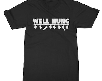 Well Hung - funny theatre gift for the theatre tech, tech crew, lover of theatre, musicals and stage manager! Classic Adult T-Shirt