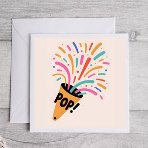 Pop!, Biglietto di congratulazioni, Biglietto di laurea, Biglietto d'esame, Biglietto d'esame di guida, Biglietto di conseguimento, Biglietto di successo, Biglietto di ben fatto