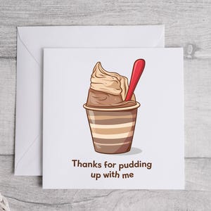 Carte Merci d'avoir eu du plaisir avec moi, carte de remerciement, carte de jeu de mots mignon, cadeau attentionné, carte de gratitude