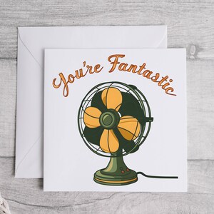 You're Fantastic Kawaii-fankaart, motiverende kaart, kawaii-inspirerende kaart, kaart ophalen, kaart ophalen, kaart You Can Do It