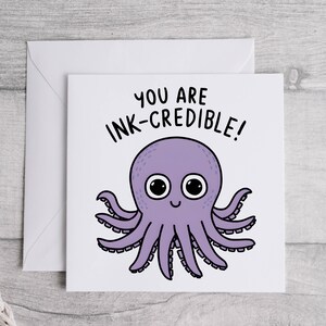 Carte Vous êtes crédible à l'encre, Carte d'amour, Carte d'amour, Carte d'amour mignonne, Cadeau attentionné, Carte d'amoureux, Carte de remerciement, Carte d'amusement
