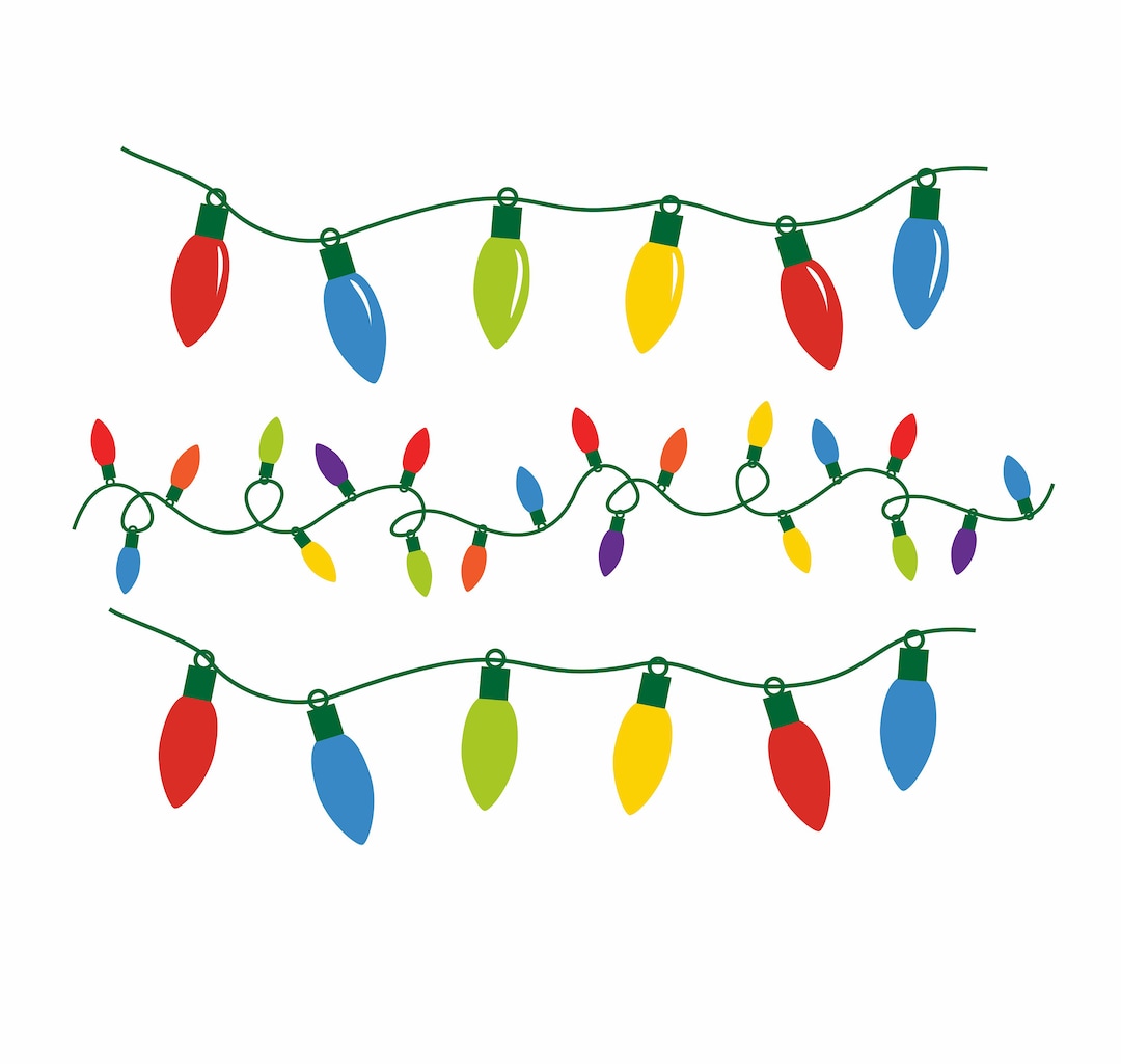 Christmas Lights SVG, Christmas Light SVG, Christmas Lights PNG