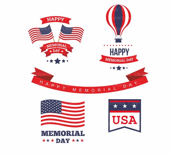 Memorial Day Clipart Memorial Day Clip Art Clip Art Memorial Etsy