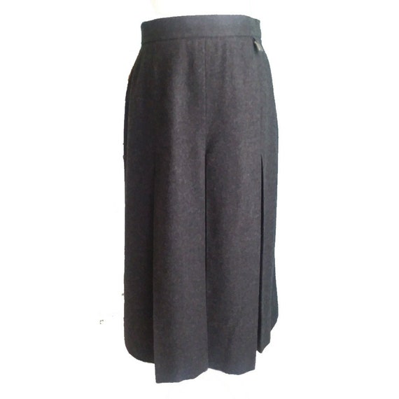 CHRISTA MODEN Austrian Grey Wool Walking Skirt 6