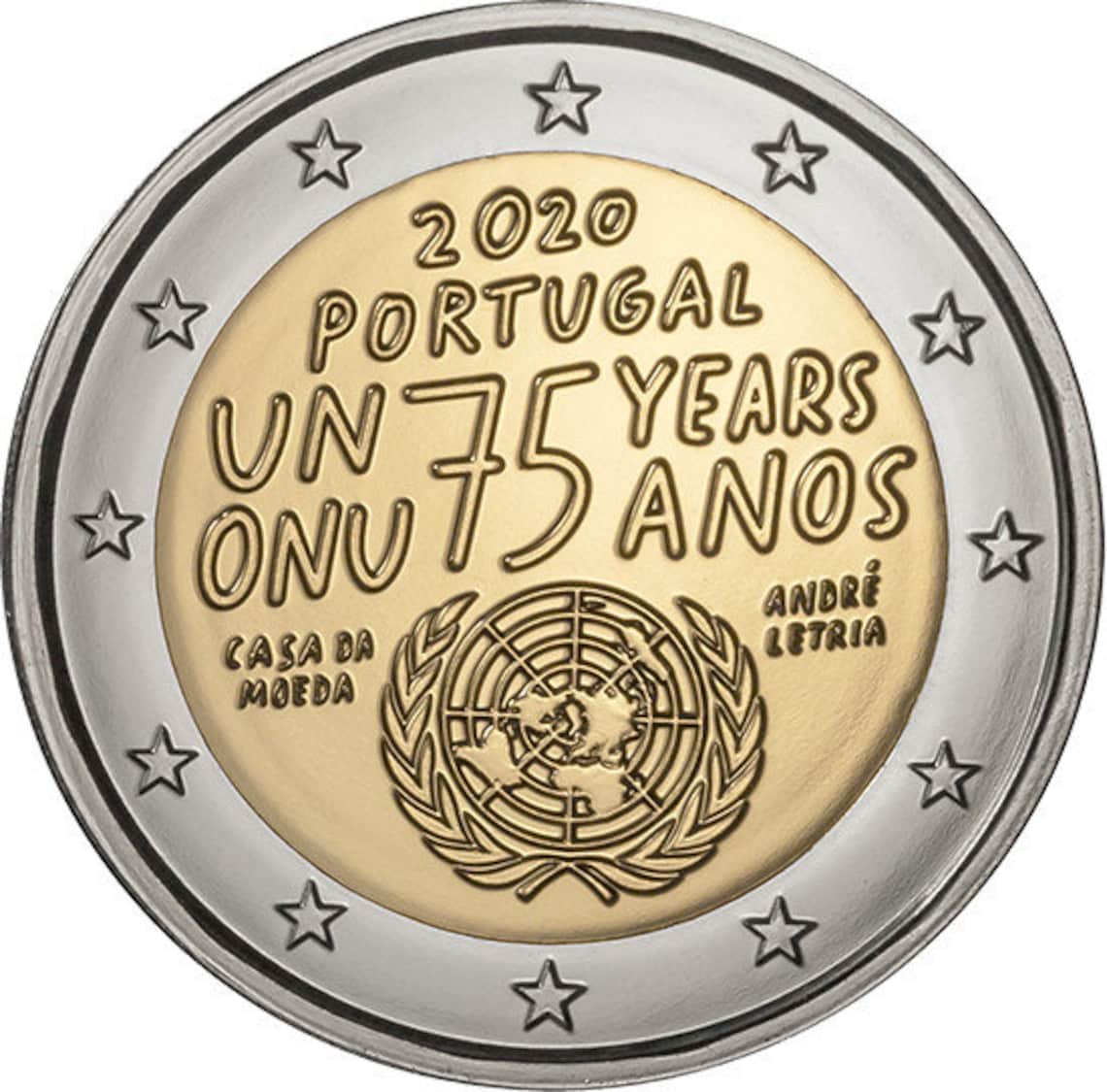 Pièce de 2 euros 2020 Nations Unies UNC Etsy France Pièce de 2 euros 2020 Nations Unies UNC Etsy France