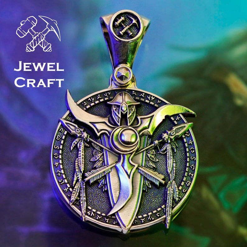 Night elf necklace World of Warcraft Etsy