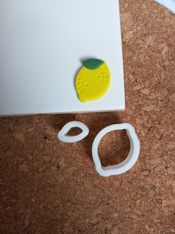 Lemon shaped polymer clay cutter - fruit polymer clay cutter