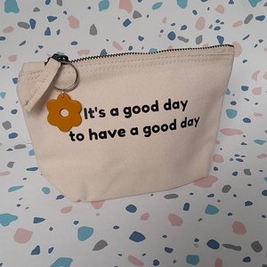 Small accessory bag - jewellery bag - quote bag - accessories storage - personalised cosmetic bag