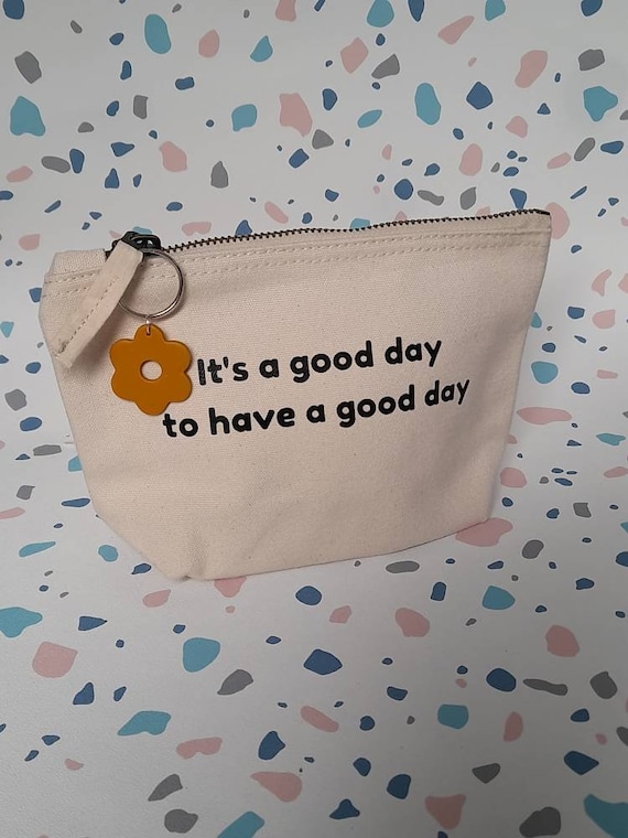 Small accessory bag - jewellery bag - quote bag - accessories storage - personalised cosmetic bag