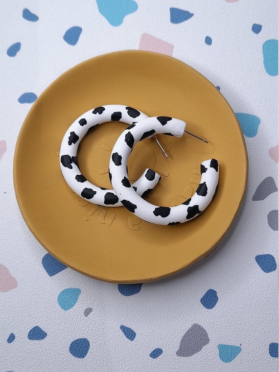 Polymer 2024 hoop earrings