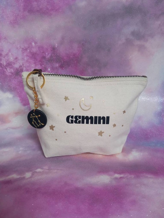 Gemini accessory bag - gemini gift - zodiac bag