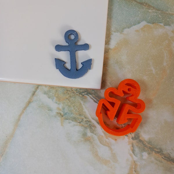 Anchor shaped polymer clay cutter - nautical polymer clay cutter