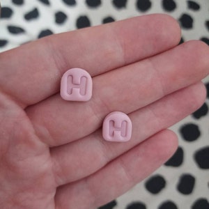 Initial stud earrings handmade from polymer clay - personalised earrings - personalised jewellery - gifts for her - Christmas gift