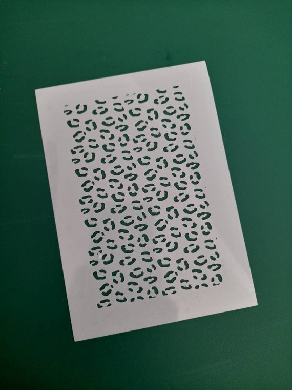 Texture sheet / stencil sheet for polymer clay leopard print animal print