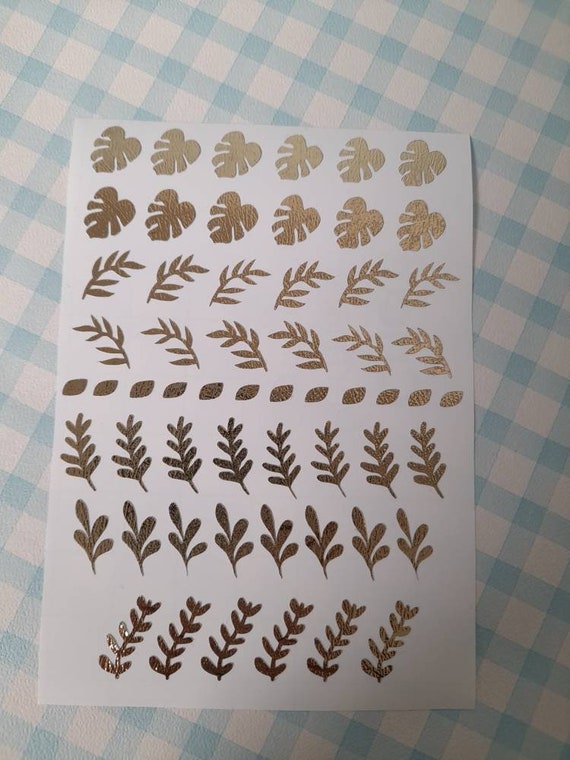 Decals for polymer clay - Polymer clay earring decal sheet - polymer clay supplies - polymer clay tools - jewellery decals - nature decals