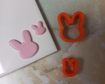 Bunny Head Polymer Clay Cutter: Easter Rabbit Earring DIY