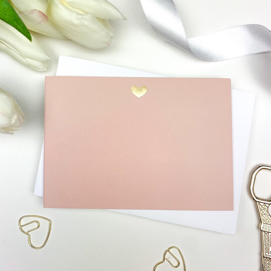 Embossed Gold Hot Foil Note Cards Luxury Notecard Set Just Because Card ...