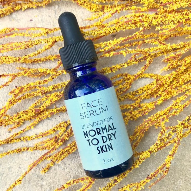 Face Serum for Normal to Dry Skin // 100 Natural and Vegan Etsy