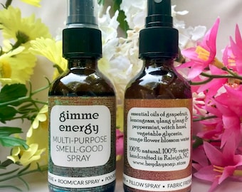 Multi-Purpose Smell Good Spray // Gimme Energy // Grapefruit, Lemongrass, Ylang Ylang, Peppermint