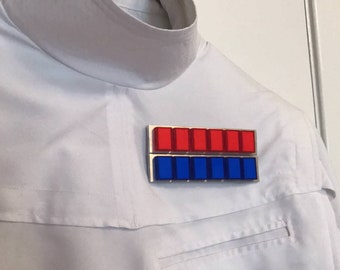 Insigne de grade impérial - Rogue One Director Krennic - Déguisement d'officier Star Wars - Bouton poussoir