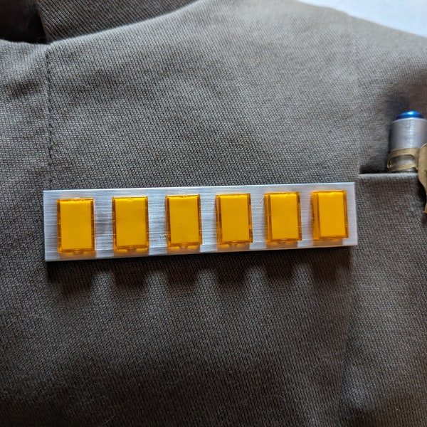 Imperial Rank Badge - General Romodil / Captain Khurgee - ANH - Star Wars Officer Costume - Push Button