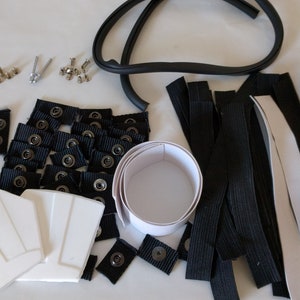 Imperial Stormtrooper Costume Strapping Kit - Option 4 - Centurion Kit - Snaps, Pads, Hardware, Hand Plates, S-Trim and straps!