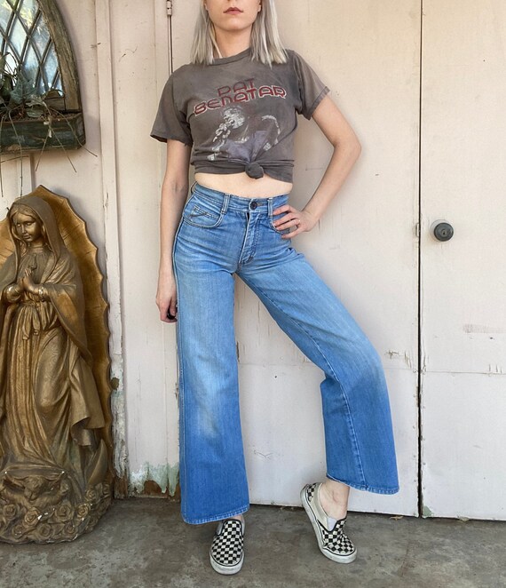 Vintage L’Avion cropped flared jeans