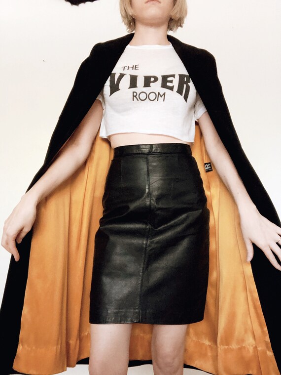 1960s Black Suede Coat